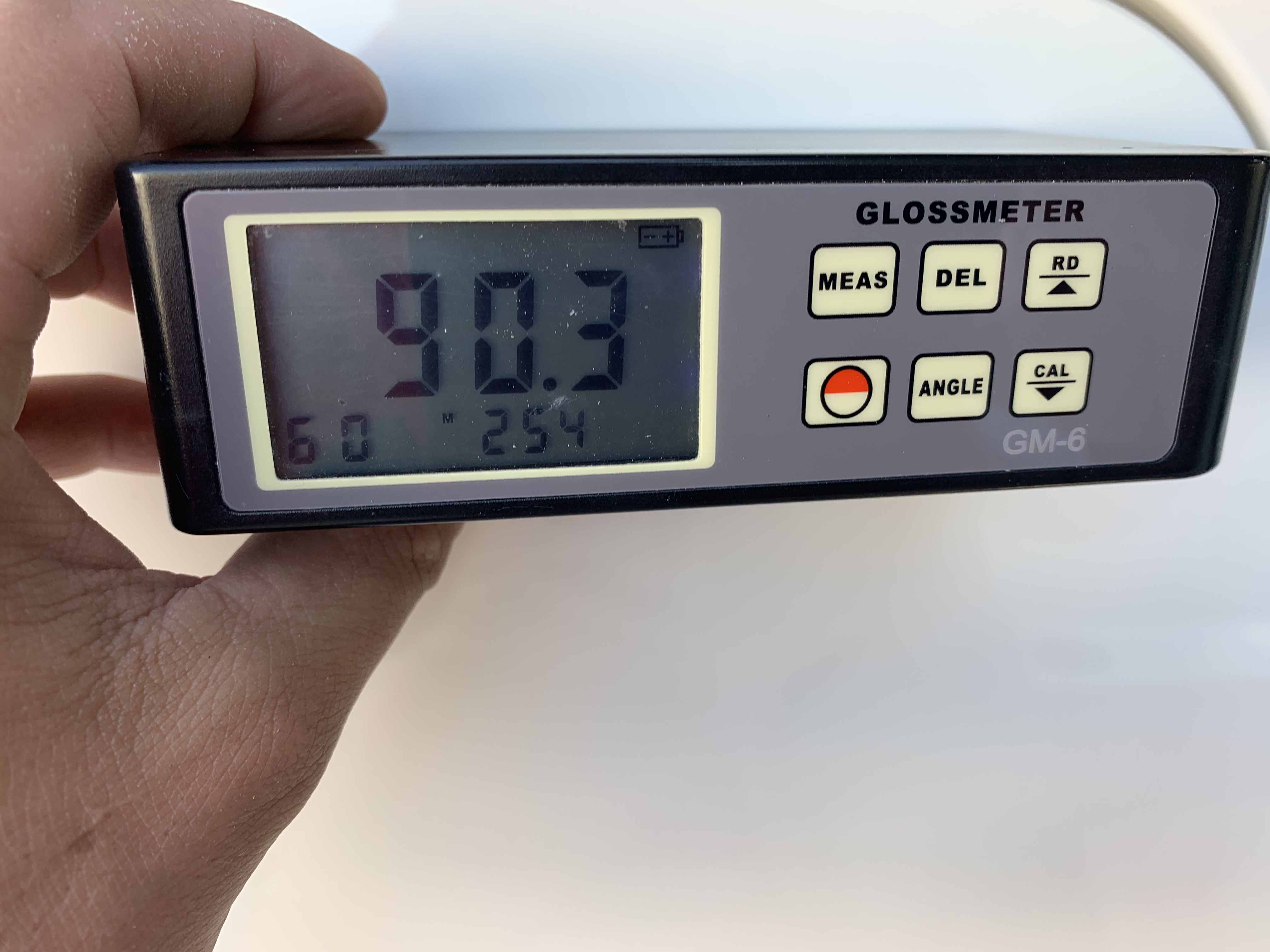 90.3 gloss meter reading after ceramic boat coating