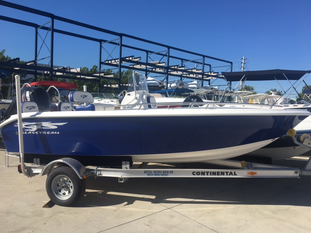 2017 Glasstream 180cc sitting on a trailer in a yard