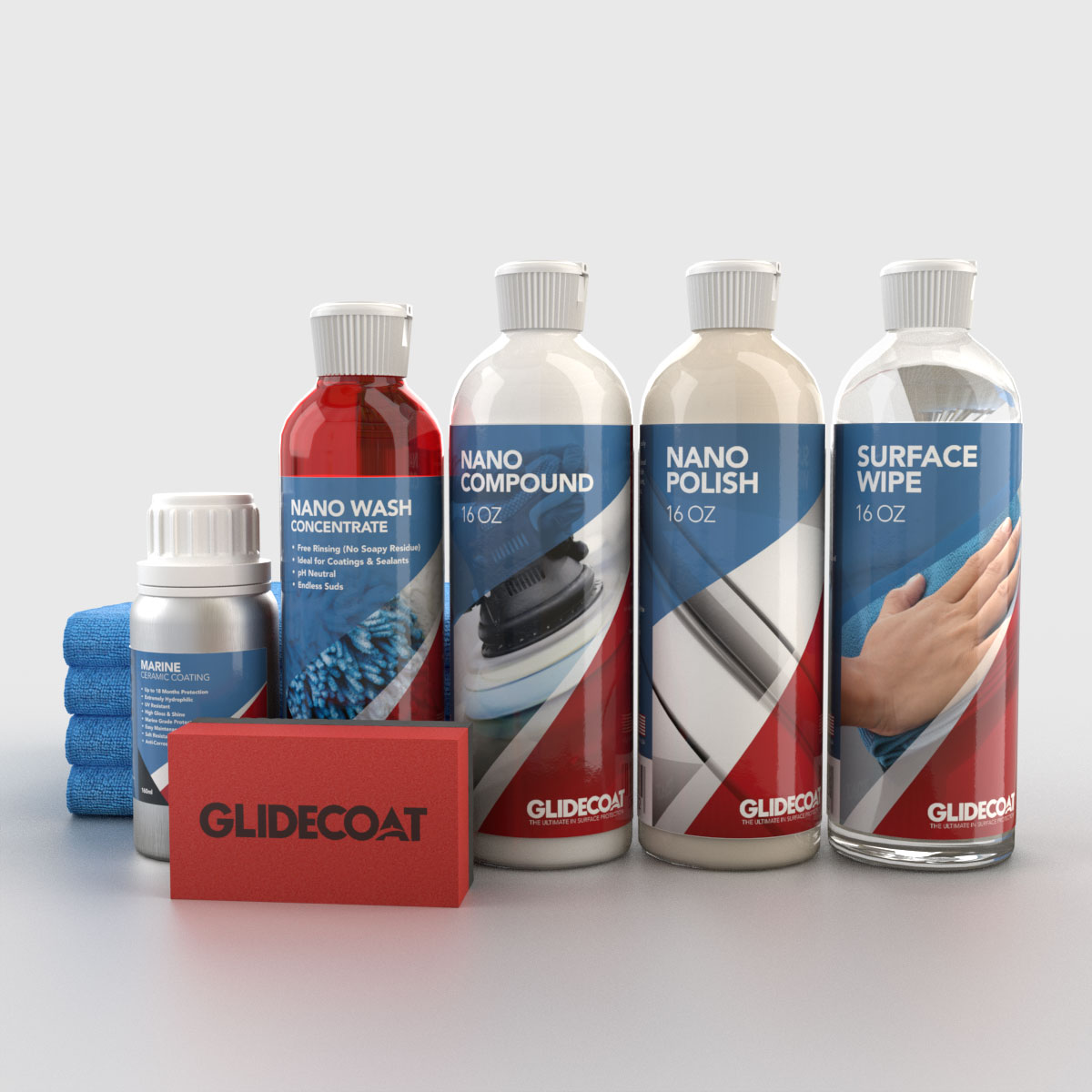 Car Ceramic Coating Kit Pro Scratch Resistant High Gloss Water Repellent Set