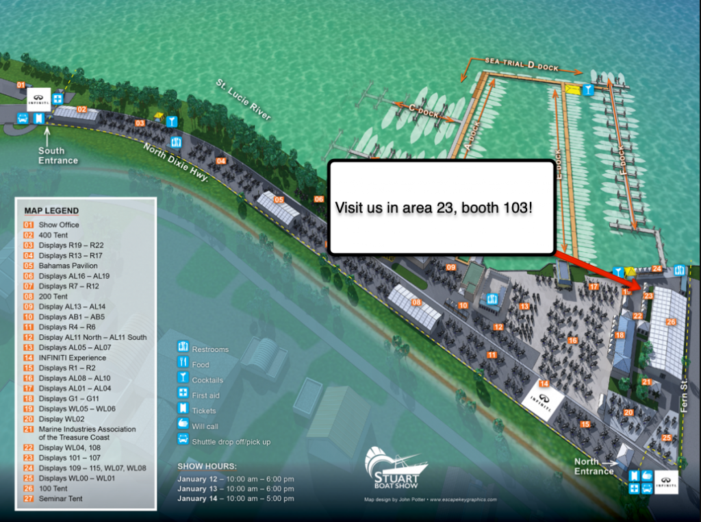 Stuart Boat Show Location Map